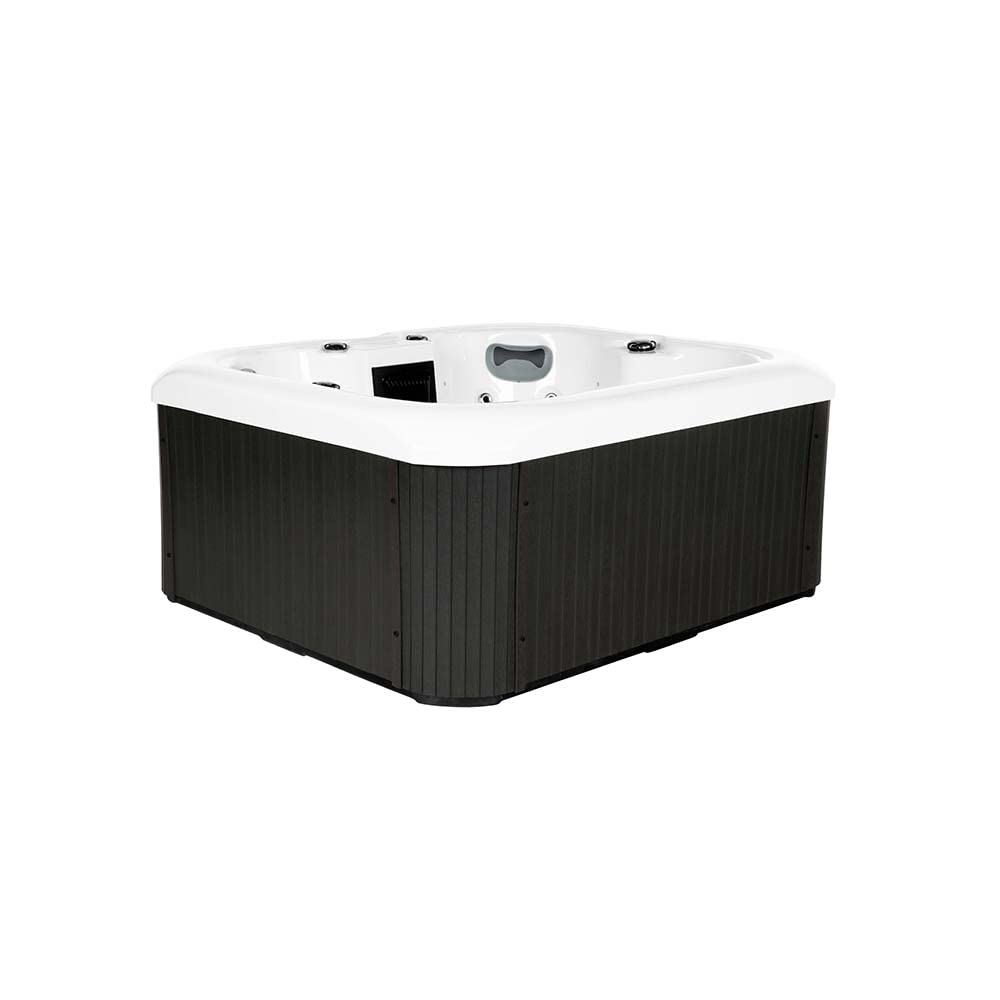 Home Deluxe - Outdoor Whirlpool - SEA Star Pure - Maße 180 x 160 x 79 cm - Inkl. Heizung, 19 Massagedüsen und 15 Lichtquellen I Außen Whirlpool Spa für 4 Personen