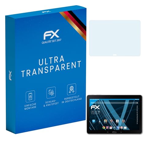 atFoliX Lámina Protectora de Pantalla compatible con Samsung Galaxy Note 10.1 2014 Edition Película Protectora, ultra transparente FX Protector Película (2X)