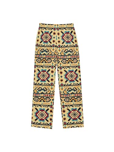 Vintage Pattern Aztec Boys Pants for Kids Jogger Pants with Pockets S