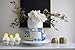 Blue Tile and Lemons Cupcake Wrappers,Mediterranean Tiles,24 Lemon Cupcake Toppers +Cupcake Wrappers