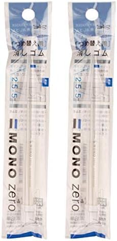 Tombow Recambio de borrador mono cero, rectángulo de 0.098 in, paquete de 2
