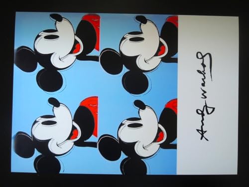 A4 �z�t�� �|�X�^�[ �A���f�B�[�E�H�[�z�� Andy Warhol �~�b�L�[�}�E�X Mickey Mouse �|�b�v�A�[�g