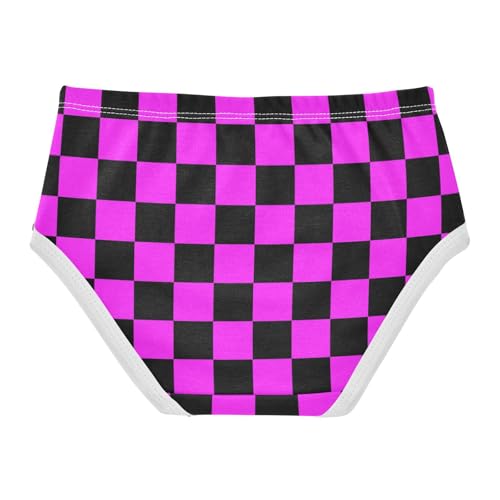 Pink and Black Buffalo Checkered Toddler Girls's Underwear 2T2