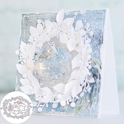 Wharick Stanzschablonen für Kartenherstellung, Weihnachtsstanzen, Scrapbooking, Weihnachten, Blumengirlande, Stanzschablone, DIY, Scrapbooking, Papierkarten, Basteldekoration Cover