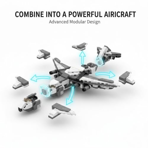 Image of SKY LINE OCEAN Mega Airplane Sets for Kids (8 in 1 Plane 42212 658+ Pcs)