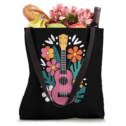 Cool Ukulele Art For Women Girls Kids Music Ukelele Player Tote Bag miniatura 4