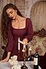 Renaissance Dress Women Long Sleeve Corset Dress W... #4