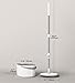 JOYBOS 360° Spin Mop and Bucket Set with Self Separation Dirty, Includes Round Spin Mop, Clean and Dirty Water Separation System and 4 Thick Machine Washable Mop Pads