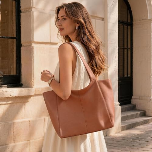 befen Soft Full-Grain Leather Tote