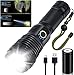Torcia LED alta Potenza 10000 Lumen, XHP70.2 Torcia LED Ricaricabile Estremamente Lumen, IP67 Impermeabile 5 Modalità di Illuminazione Potente Torcia LED Per Campeggio ed Emergenza