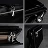 Time Resistance Black Leather Clutch Purse for Men - Handmade Men's Wrist Bag - Italian Leather Clutch Bag - Small Business Briefcase - Small Everyday Items Organizer - Men's Handbag #4