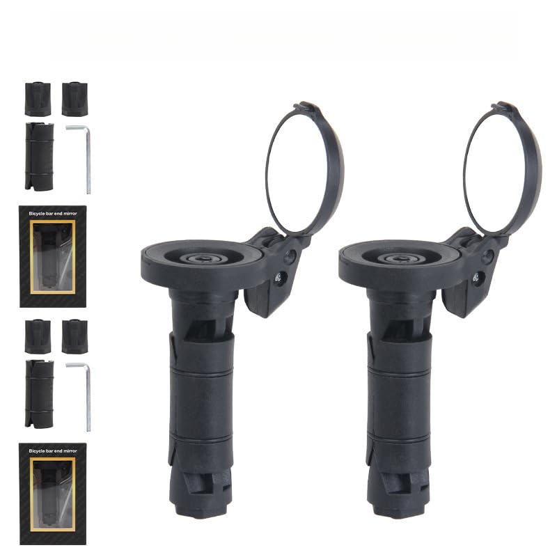 Specchietto convesso, leggero, in acrilico, per manubrio di mountain bike, sicurezza