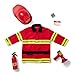 Melissa & Doug Fire Chief Role Play Costume Dress-Up Set, Pretend Play Firefighter Outfit with Realistic Accessories for Kids and Toddlers Ages 3+