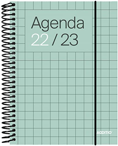 Additio A142-SV-MINI Universal-Terminplaner Wochenansicht Mini Grün Cover