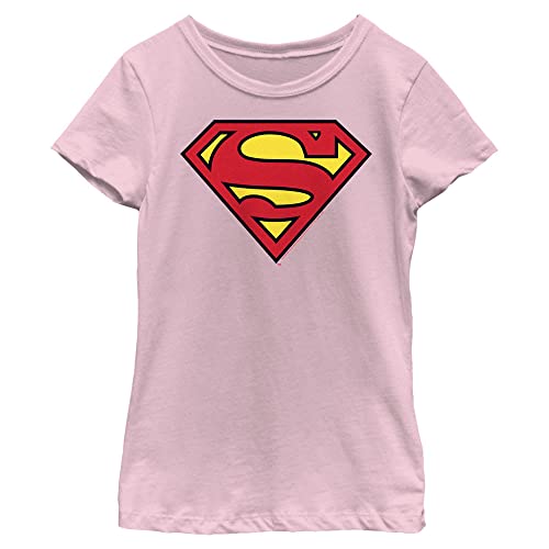 DC Comics Superman Classic Logo Girls Short Sleeve Tee Shirt - Main Image