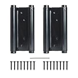 AnvFlik 6inch Double Action Spring Hinges, Self Closing Door Hinges for Cafe Saloon Pub Swinging Doors, 201 Stainless Steel, Including Pins and Screws, 2 Pack