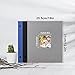 Lanpn Photo Album 9x12, Linen Hard Cover Acid Free Slip Slide in Photo Albums Sleeves Holds 50 Top Load Vertical Only 9x12 Pictures (Grey)