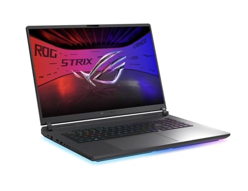Image of ASUS ROG Strix AI Gaming Laptop 18 inch 240Hz IPS WQXGA Display (Intel Ultra 9-275HX, GeForce RTX 5070 8GB, 32GB DDR5, 2TB SSD, RGB KB, Thunderbolt 4, WiFi 7, Webcam, Win 11 Pro) w /USB-C Dock