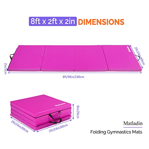 Matladin 8' Folding Gymnastics Gym Exercise Aerobics Mat thumb #4