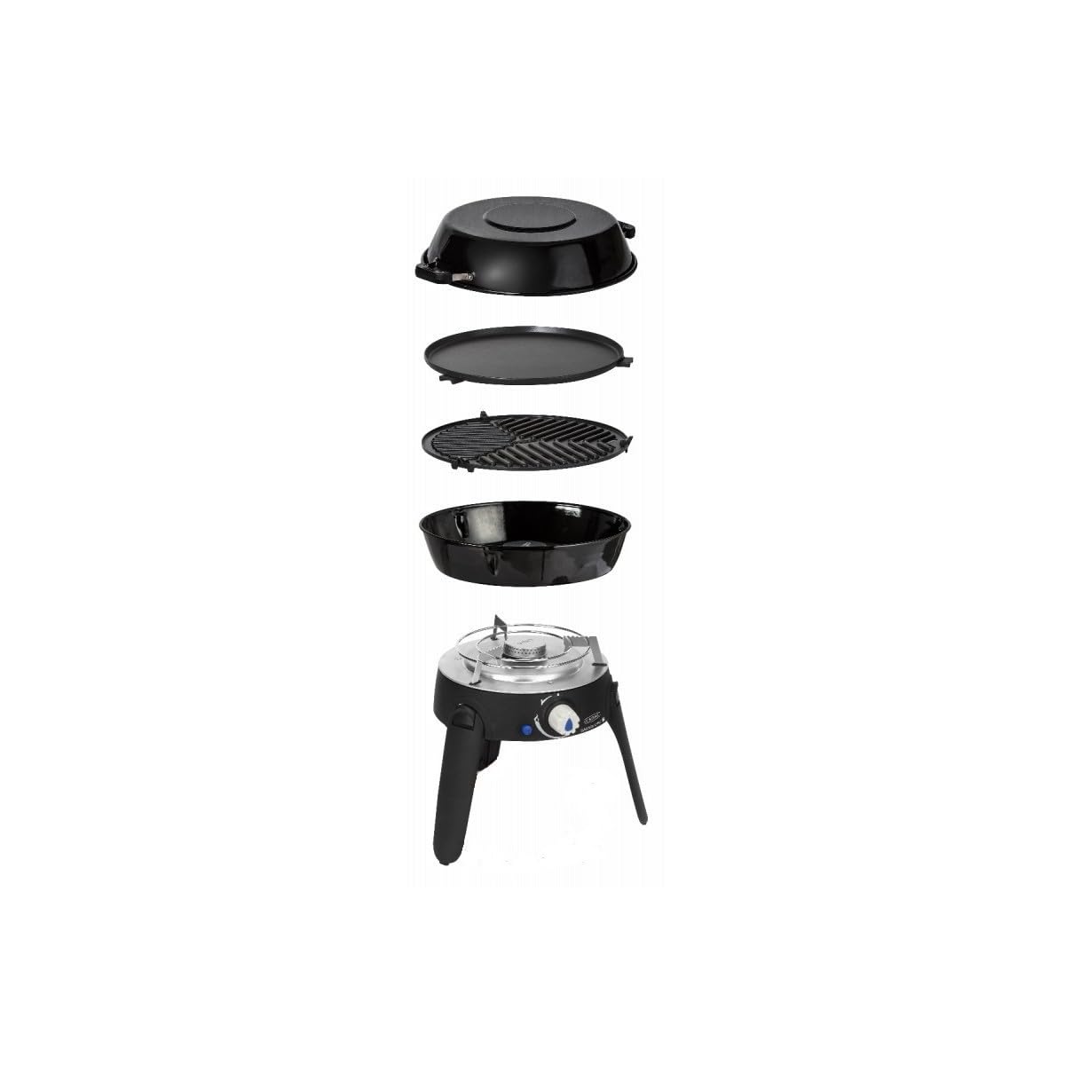 Antarion Pack CADAC - Barbacoa de gas Safari Chef 30 + regulador + cartucho de gas
