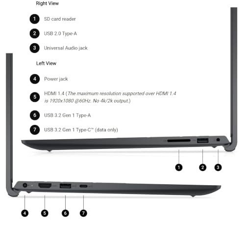 Dell Portátil Intel Core 3 100U, 8GB DDR5, 512GB SSD, 15.6" FHD miniatura 7