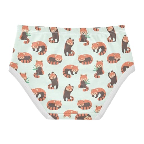 Girls' Underwear Cute Red Pandas Cotton Stretch Comfort Toddler Panties2