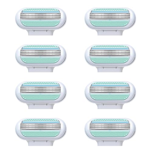 8 PCS Cuchillas de Afeitar para Mujer - Recâmbios para Máquina de Depilación con Afeitado Suave