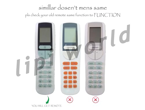 Image of LipiWorld 133B (WiFi) AC Remote Control (Compatible - Voltas Smart Split Ac Old Remote Exactly Same Remote Will Only Work) Compatible for Voltas AC Remote