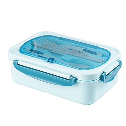 ZYNS Lunch Box Grid Portable Heat Preservation Lunch Box Can Be Microwave-Heated Stainless Steel Lunch Box Student Office Worker Lunch Box