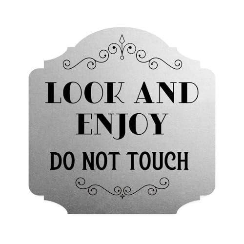 Heritage Plus Look and Enjoy Do Not Touch Wall or Door Sign | Home & Office Decor - Small