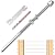 CKE 50 Pack Hand Swage Threaded Stud Tension End Fitting Terminal for 1/8" Cable Railing Kit,T316 Stainless Steel (6" Long for 2x2 to 4x4 Deck Wood Metal Posts)