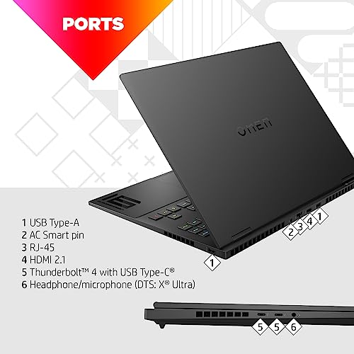 Image of HP OMEN Transcend 16 inch Laptop Bundle, WQXGA 240Hz Display, 7ms Response Time, 13th Generation Intel Core i7-13700HX, 16 GB RAM, 512 GB SSD, NVIDIA GeForce RTX 4070 GPU (8 GB), 16-u0020nr (2023)