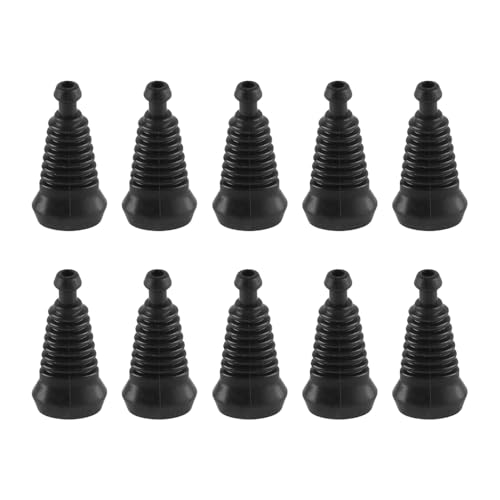 Laroal 3-Loch-Gewindeschutzabdeckung Staubdichte Gewindeschutzabdeckung aus Silikon Wasser- und staubdichte Schutzabdeckung für Autostecker (10 Stück)