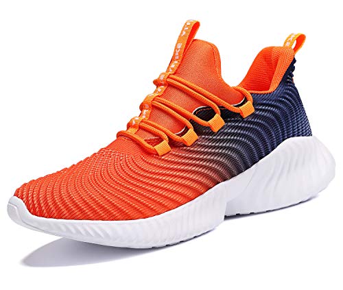 Image of JMFCHI Boys Girls Kids Sneakers Knitted Mesh Running Tennis Athletic Shoes