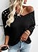 EVALESS Womens Fashion Spring Tops Resort Wear for Women 2026 3/4 Sleeve Lightweight Summer Sweaters Crochet Hollow Out Top Vacation Outfits Sexy Off The Shoulder Womens Clothes Black Shirts, Medium