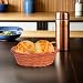 Imagen de ASAKKURA 10 Cestas Ovaladas Tejidas a Mano para Pan y Snacks Organizador Natural para Cocina y Almacenamiento de Frutas