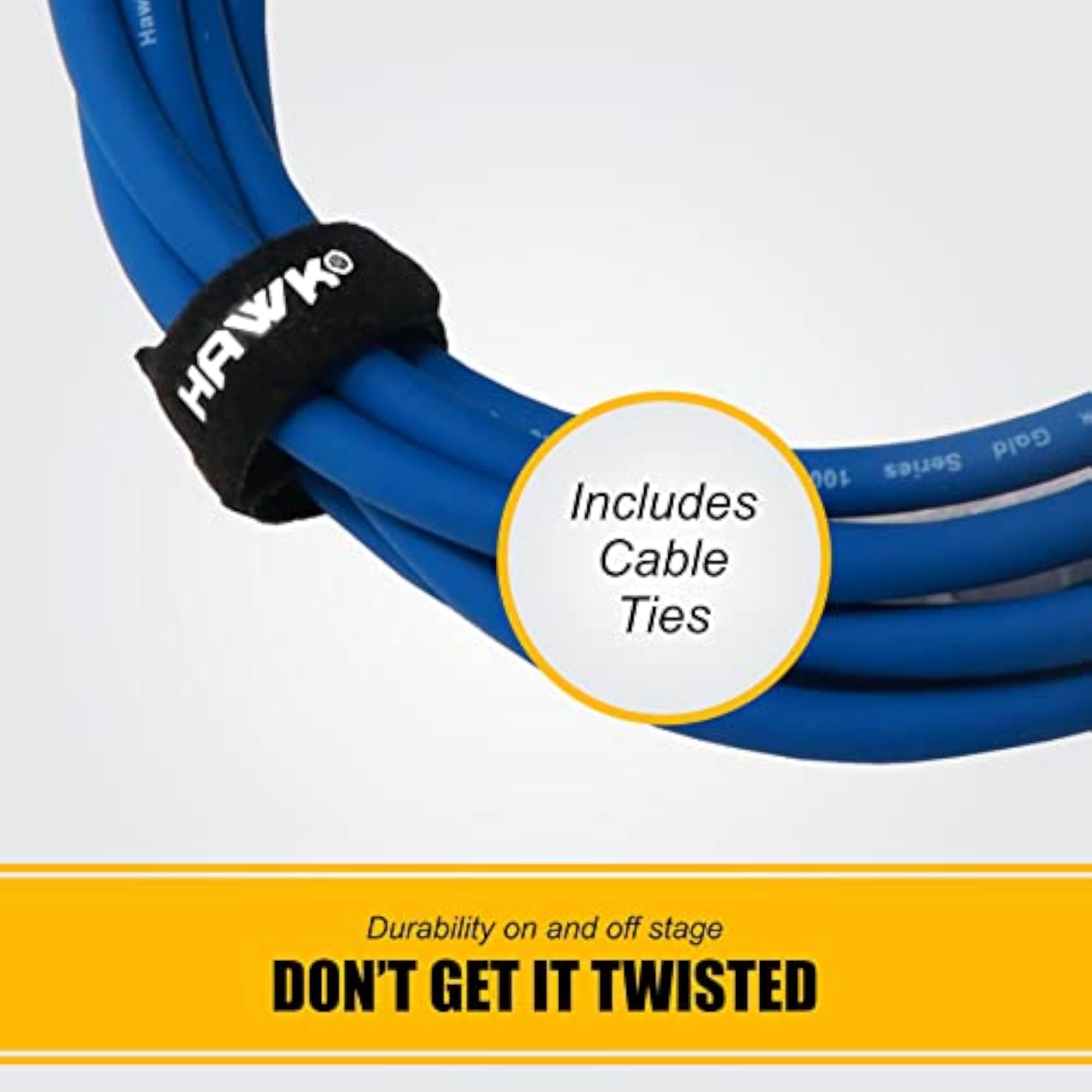 XLR Male to Female Microphone Cable with Cable Tie