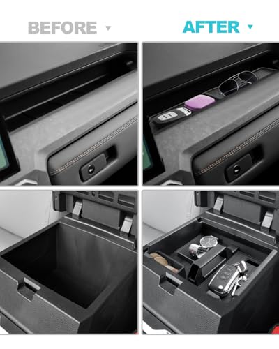 Image of CDEFG 3PCS for 2025 2026 Toyota 4Runner Center Console Organizer Front Row Passenger Side Dash Organizer Storage Box for 2026 Toyota 4Runner Accessories 2025 Center ConsoleTray w /Coin Holder