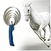 TOYANDONA Spring Curry Comb Durable Stainless Steel Grip Ergonomic Design Reversible for Easy Grooming Random Essential Horse Grooming Tool