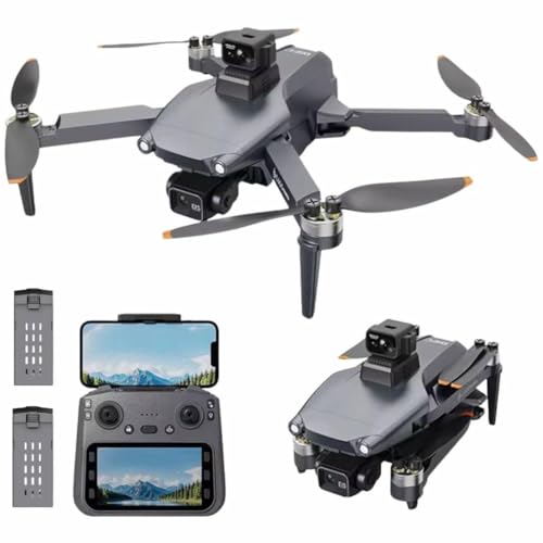 GPS Drohne mit 3-Achsen Gimbal & 4K Kamera, 56 Min Flugzeit mit 2 Akkus, 3 km Reichweite, 360° Hinderniserkennung, Return-to-Home, faltbare Kamera Drohne mit Tragetasche & Display-Fernsteuerung GPS Drohne mit 3-Achsen Gimbal & 4K Kamera, 56 Min Flugzeit mit 2 Akkus, 3 km Reichweite, 360° Hinderniserkennung, Return-to-Home, faltbare Kamera Drohne mit Tragetasche & Display-Fernsteuerung
