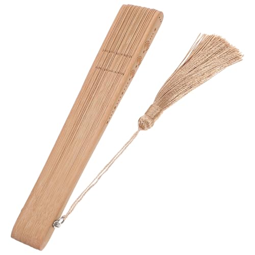 Éventail en Bambou Portatif Vintage et Pliable pour Femmes : Ventilateur Manuel