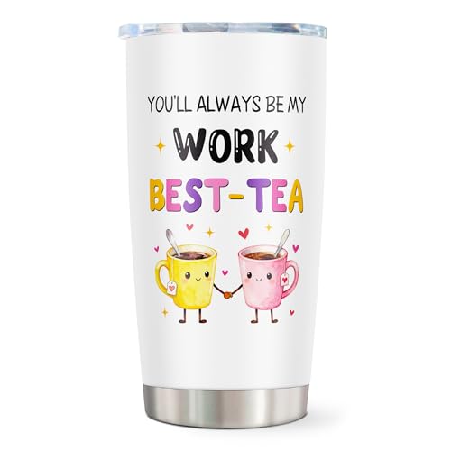 kirusel Work Besties Gifts for Women, Gifts for Work Bestie, Appreciation Gifts for Coworkers, Co Worker Gift for Woman, Birthday Farewell Present Ideas for Coworkers Tumblers Mug 20oz(1pc)