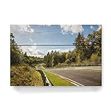 artboxONE Holzbild 45x30 cm Natur Der große Sprunghügel von Künstler Patrick Liepertz