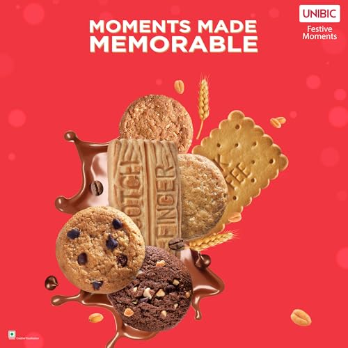 Image of Unibic Festive Moment Cookies,Gift Hamper for Festivals, Sweet Gourmet Delicacies, Corporate Gifting for Employees, Friends and Family,Assorted,500 Gm