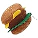 Peluche Bite Hamburger, jouet à mâcher léger pour animaux de compagnie jouet pour chien hamburger facile à transporter pour les chiens pour la maison