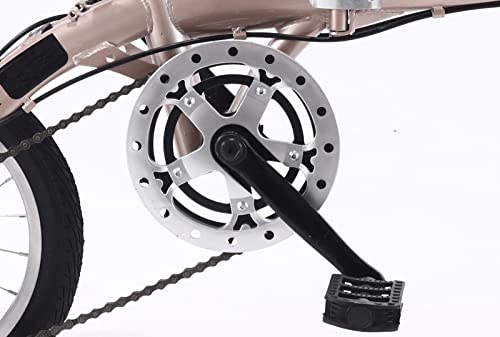 Bicicleta plegable urbana de 14 y 16 pulgadas en varios colores con piñón fijo para adultos 5