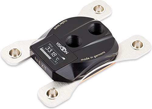 Aquacomputer Cuplex Kryos Next with Vision CPU Waterblock AM4 / 3000, Copper/Acetal