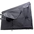 Outdoor TV Cover 95-100 inch - WITH ZIPPER, Weatherproof, Waterproof 360 degrees protection, Soft Non Scratch Interior - Black
