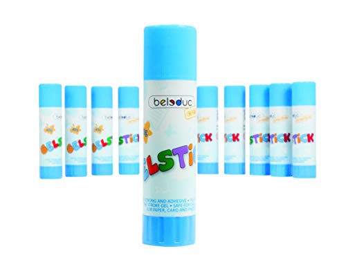 Beleduc 52030 - Gelstick, 12er Set , Klebestift, Bastelspaß Cover