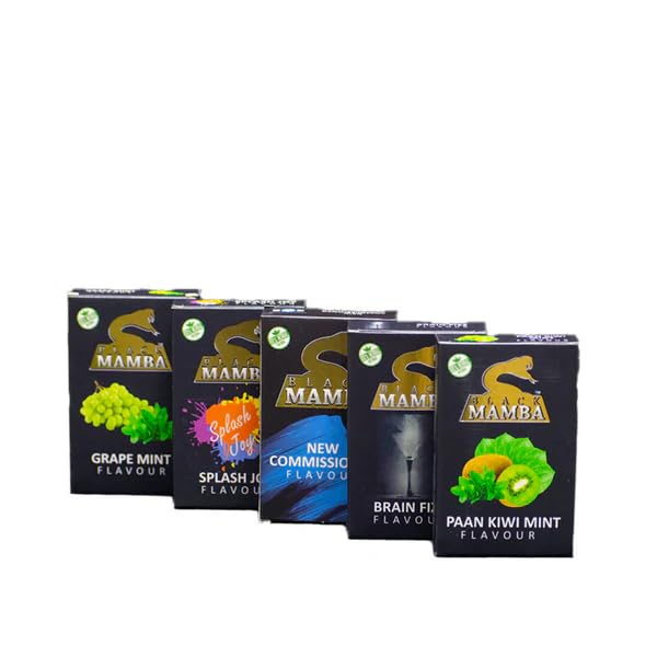 Black Mamba Herbal Mix Hookah Flavors (Pack of 5) : Amazon.in: Home &  Kitchen